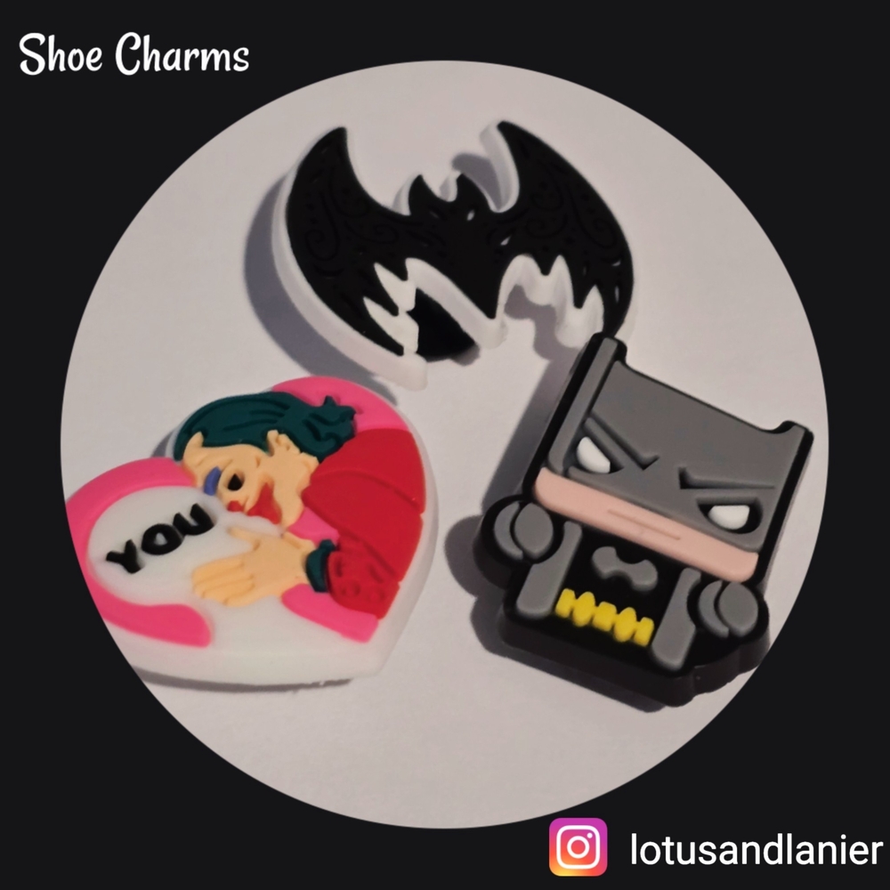 Shoe Charms Batman & Joker Set Of 3